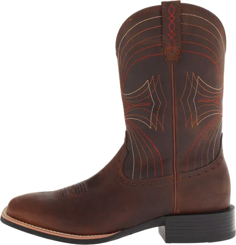 Miniatura 11 de Ariat Botas vaqueras deportivas con punta cuadrada ancha para hombre multicolorfantasía Muddy River Suede 7