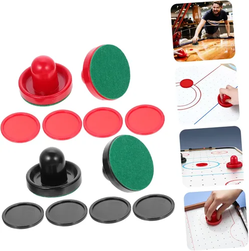 Miniatura 3 de 1 juego de hockey aéreo y kit de repuesto para mesa de juego incluye y para ferias de carnaval y uso doméstico Color aleatorio