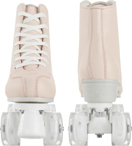 Miniatura 5 de Jessie Roller Skates for Women Men, High Top PU Leather Classic Double-Row, Indoor Outdoor, Beginner