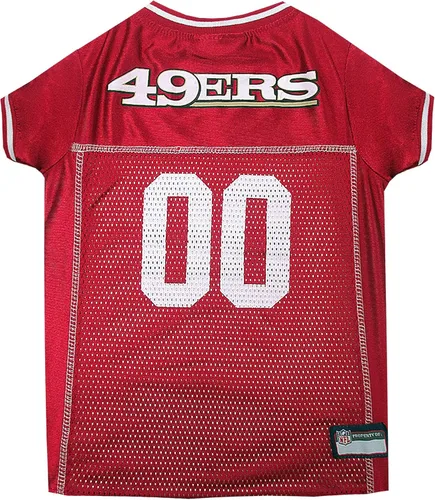 Miniatura 34 de Camiseta para perro de los New Orleans Saints, de la NFL, talla: L, el mejor atuendo de camiseta de fútbol americano para perros o gatos, con Santos