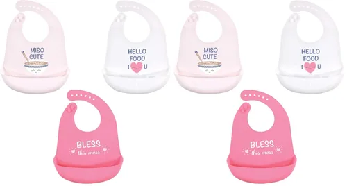 Miniatura 36 de Baberos Hudson Baby de silicona unisex para bebé Mariscos