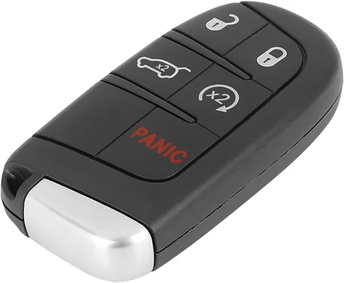 X AUTOHAUX Funda de repuesto para llavero de automóvil, color negro, M3N-40821302 para Jeep Grand Cherokee 2014-2020 Compass 2017 Renegade 2016-2018