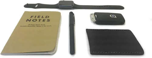 Miniatura 6 de Modern Carry - Funda delgada de cuero para tarjetas de crédito, Funda para tarjeta Gris Medianoche, Moderno