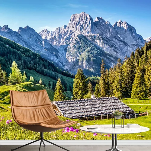 Miniatura 16 de SIGNFORD Papel tapiz autoadhesivo para despegar y pegar, papel tapiz de bosque brumoso a la luz del sol, calcomanías adhesivas de construcción de 66