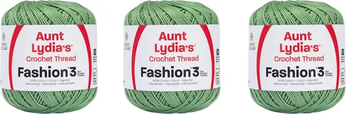 Miniatura 20 de Aunt Lydia Classic Crochet - 3 unidades de 350y/1,049.9 ft - Natural