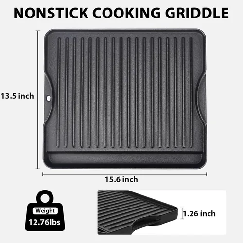 Miniatura 2 de Utheer Parrilla reversible para todas las estufas Camp Chef de 14 y 16 pulgadas, plancha de hierro fundido, para estufa Camp Chef Explorer de 2