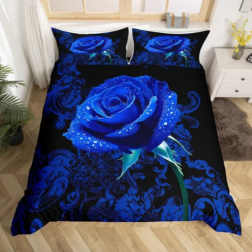 Miniatura 34 de Erosebridal Juego de ropa de cama para niños de construcción tamaño individual para niños, cubierta de edredón para camiones excavadoras, juego