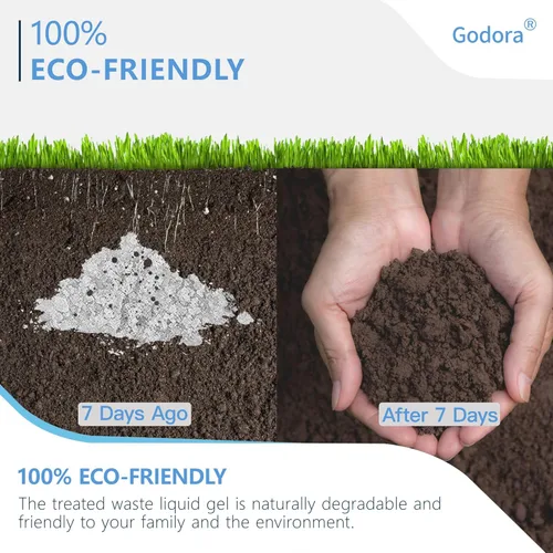 Miniatura 3 de ECO-Friendly Poo Urine Gel Powder with Spoon, Fast-Absorbing Camping Toilet Chemicals, Rapidly Biodegradable Eco Gel for Portable Toilet, for