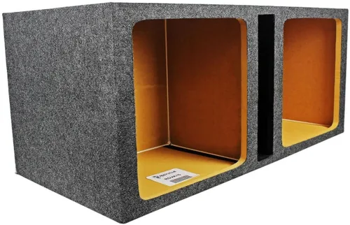 Rockville RDVK15 - Caja de subwoofer doble ventilada de 15 pulgadas para Kicker Solo Baric L7/L5/L3, Hifonics y otros woofers cuadrados,