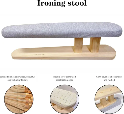 Miniatura 5 de Pantalones acolchados y tablas de planchar de manga con acolchado ultra grueso, tabla de planchar de doble cara, gris