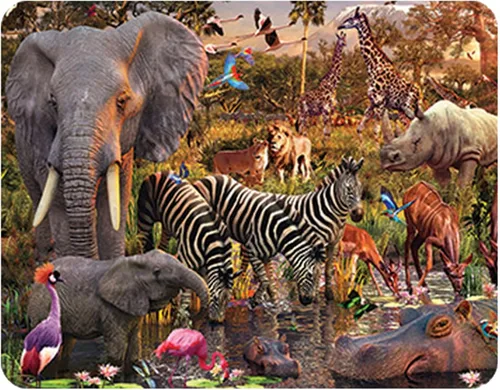 Miniatura 16 de 3D LiveLife Imán - A Love So Grand de Deluxebase. Imán lenticular para refrigerador de animales salvajes. Imanes planos decorativos 3D Gorilla.