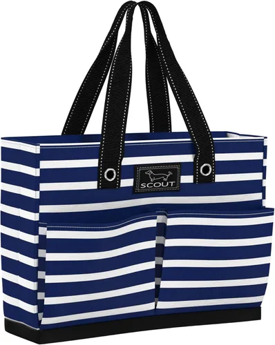 SCOUT Uptown Pocket Tote - Bolsa mediana multiusos para mujeres, enfermeras, maestras y madres, 5 bolsillos, cremallera separable