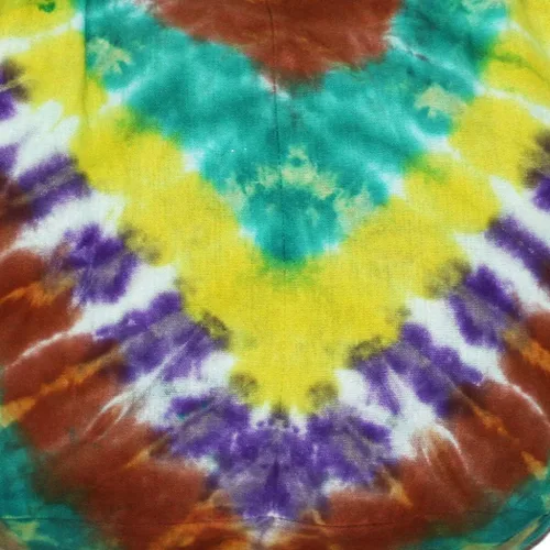 Miniatura 4 de TIE DYE - Bolso cruzado bohemio hipster estilo hobo, hippie, tono blanco, 39 pulgadas
