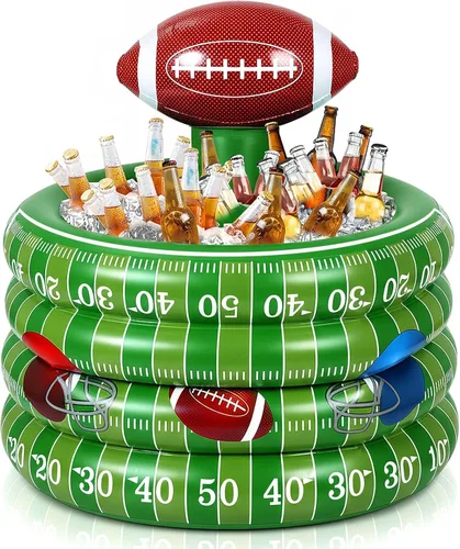 Miniatura 8 de Bencailor - Barra de servir inflable de PVC para bebidas de fútbol, juego de lanzamiento, decoración de fiesta, rugby, baloncesto, béisbol