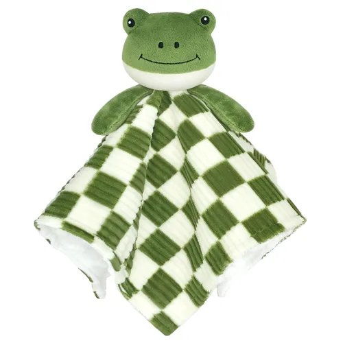 Miniatura 9 de Manta de Seguridad para Bebé León Tela Suave de Lunares Minky con Respaldo de Satén Sedoso Juguete de Abrazo Manta de Animal para Bebé y Niño