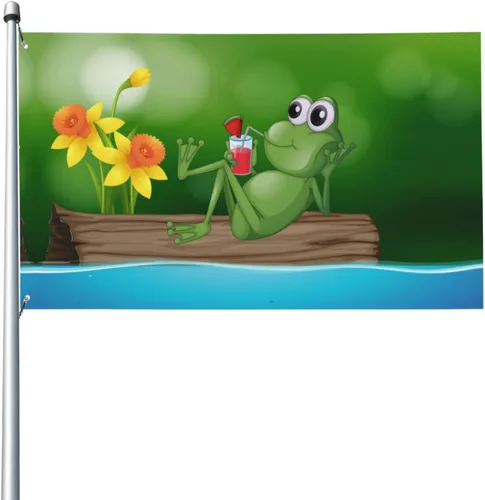Miniatura 11 de Banderas para exteriores, retro de los años 60, bandera de jardín de verano de doble cara, banderas de patio de 3 x 5 pies, decoración de jardín