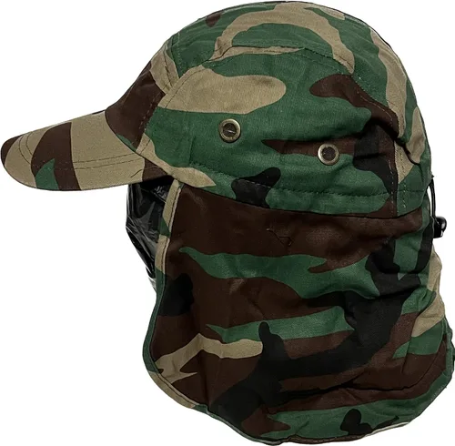 Miniatura 7 de Mrlahat Gorra de pesca ajustable al aire libre con solapa larga para orejas y cuello, unisex