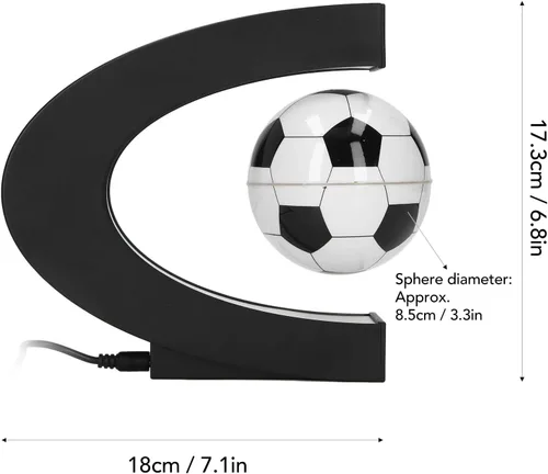 Miniatura 3 de Base suspendida en forma de C, bola de fútbol flotante magnética magnética, fútbol flotante de levitación de fútbol con base en forma de C