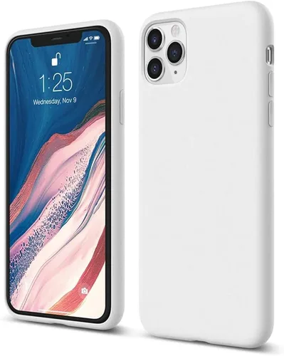 Miniatura 12 de elago Compatible con iPhone 11 Pro Max, funda de silicona líquida, funda protectora de cuerpo completo, a prueba de golpes, funda delgada para Negro