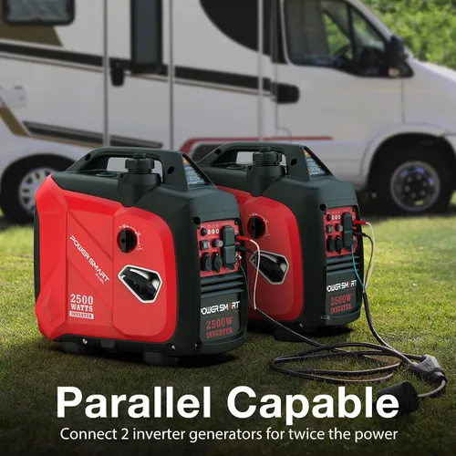 Miniatura 5 de PowerSmart Generador inversor portátil de 2500 vatios con tecnología silenciosa