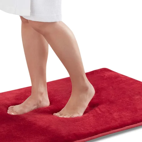Miniatura 15 de Alfombra de Baño de Espuma Viscoelástica Antideslizante Absorbente Súper Acogedora de Terciopelo para Baño (17 pulgadas X 24 pulgadas, Autumn Glaze)
