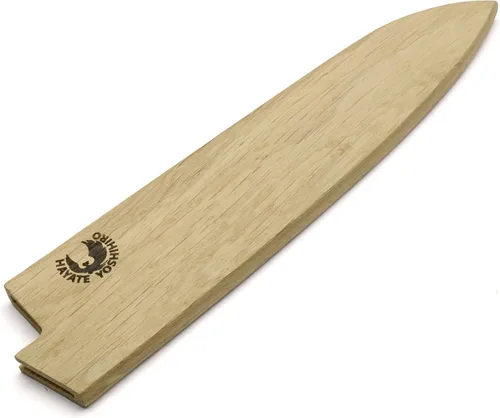 Miniatura 4 de Yoshihiro Protector magnético de hoja de madera de roble Saya para cuchillo Gyuto 7 IN (7.087 in)