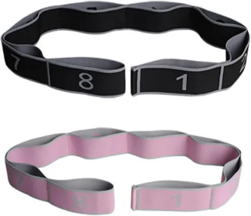 Miniatura 5 de Bandas de resistencia de fitness, banda de resistencia de fitness con asa para estiramiento y yoga, banda de resistencia elástica de número