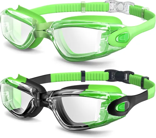 Miniatura 15 de Gafas de natación Braylin, paquete de 2 gafas de natación, antivaho, sin fugas para adultos, hombres, mujeres y jóvenes Paquete de 05.2 púrpura