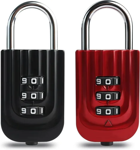 Miniatura 12 de Cerradura de combinación para casillero, cerradura de casillero de gimnasio con código, combinación de candado pequeño, candado combinado resistente