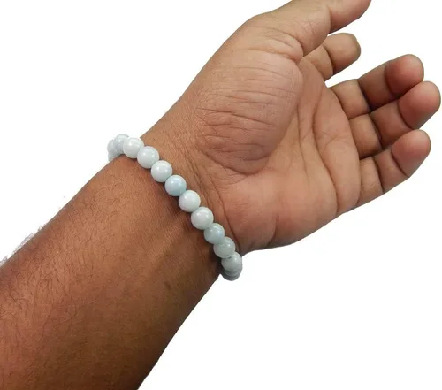 Miniatura 3 de Pulsera con cuentas de piedras preciosas de 0.315in para hombre y mujer.