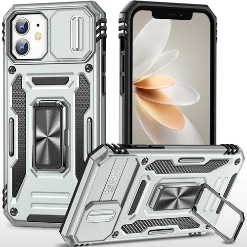 Miniatura 54 de Funda para iPhone 13 Pro con funda para cámara, con soporte de anillo para soporte, con función de montaje magnético para automóvil, para iPhone 13