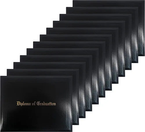 Miniatura 23 de GraduationMall Cubierta impresa para diploma para certificado 8.5 x 11 pulgadas, real, paquete de 1