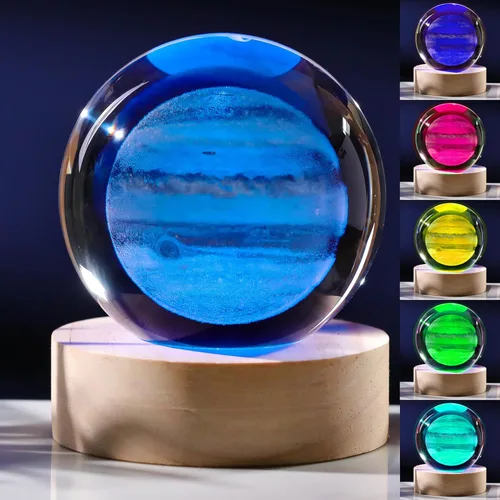 Miniatura 19 de Regalos de ajolote 3D para mujer, bola de cristal de 2.362 in, figuras de ajolote, decoración de animales de cristal, artículos de animales