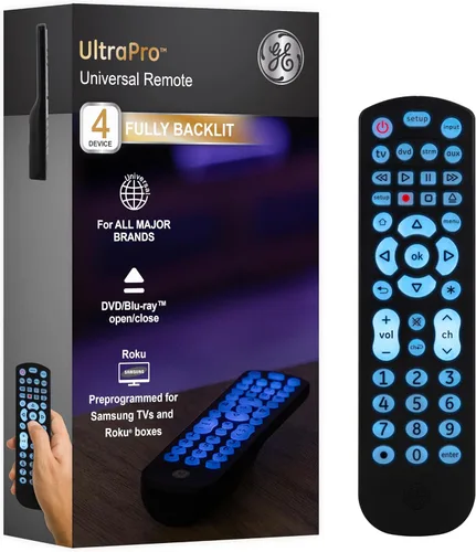GE Botones retroiluminados, control remoto universal, reemplazo del control remoto Samsung TV, control remoto Samsung para Smart TV, reemplazo