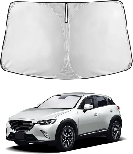 Miniatura 223 de Econour Parasol para parabrisas compatible con Honda Civic 2016-2021, protector de parasol plegable para ventana, bloquea los rayos UV y mantiene tu