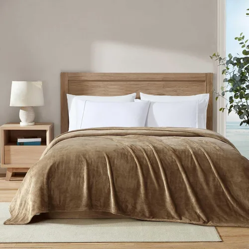 Nautica - Manta tamaño King, forro polar de felpa ultrasuave para cama o sofá, ropa de cama de peso medio para comodidad durante todas las