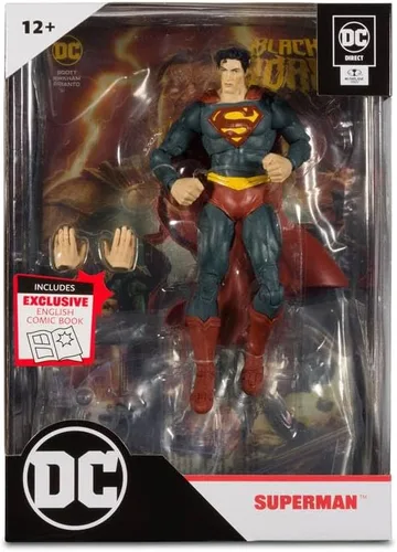 Miniatura 3 de McFarlane Toys - DC Direct Figura de 7 pulgadas con cómic - Black Adam WV1 - Superman