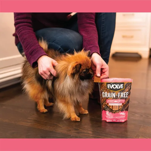 Miniatura 8 de Evolve Golosinas para perros de salmón y batata sin granos