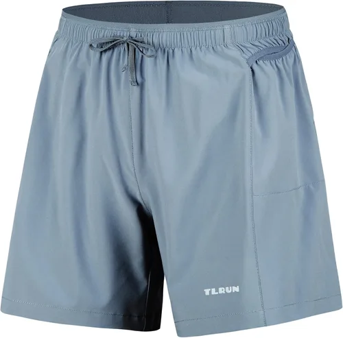 Pantalones cortos de correr para hombre de 5 pulgadas, ultra ligeros con 5 bolsillos, de secado rápido, pantalones cortos deportivos de maratón sin