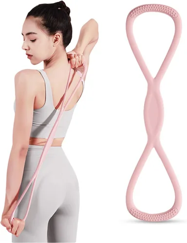 Figura 8 banda de resistencia, figura 8 bandas de resistencia para mujeres y hombres, figura de banda de resistencia para entrenamiento, asas 15