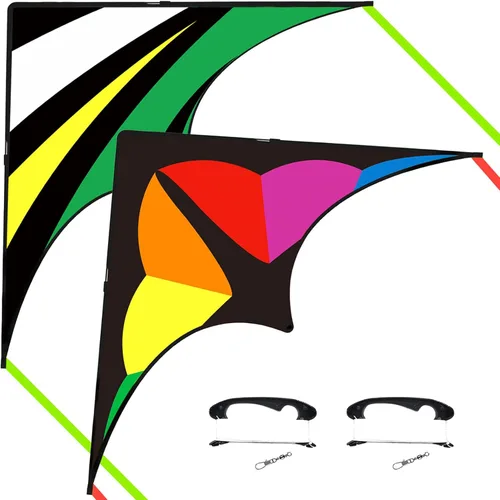 Miniatura 8 de Large Rainbow Delta Kite for Kids & Adults,Single Line Beach Kite for Kids Ages 4-8 & 8-12,Easy to Fly for Toddlers and Beginners