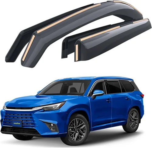 Miniatura 9 de Goodyear Deflectores de ventana de canal inastillables para Honda CR-V (CRV) 2017-2022, protectores de lluvia, viseras de ventana para automóviles