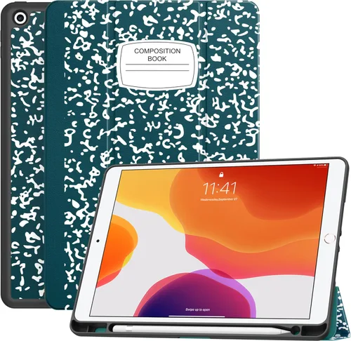 Miniatura 14 de Soke - Funda para iPad de 9ª generación 2021/8ª generación 2020/7ª generación 2019 con soporte para lápices - Funda de protección premium a prueba