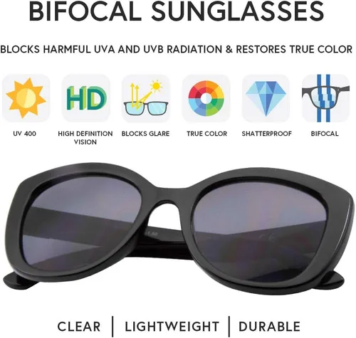 Miniatura 3 de VITENZI Gafas de sol con lectores para mujer, gafas de sol de lectura tintadas, Barletta