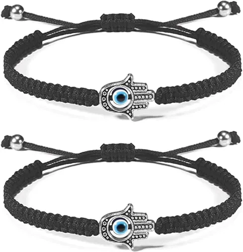 Miniatura 2 de Bracelet for Women with Hand charm lucky protection bracelet for Mother Daughter Friends Girl friends Baby bracelet gift set