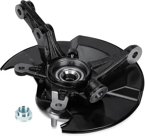 Miniatura 8 de Ensamblaje de nudillo de dirección delantero izquierdo y cojinete de rueda compatible con Honda Civic 2006 2007 2008 2009 2010 2011, sin modelo Si