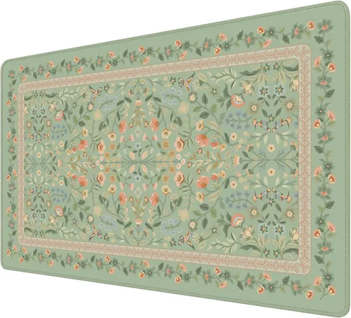 Miniatura 29 de iCasso Alfombrilla de mouse estética pequeña con diseño floral, mini alfombrilla de mouse portátil rosa, antideslizante y cómoda, de tela para mouse