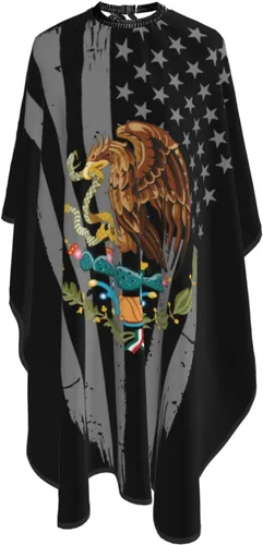 Miniatura 7 de Bandera de cachemira de México para salón de belleza, capa de corte de pelo para peluquería y peluquería delantal, accesorio de peinado para unisex