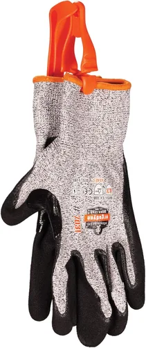 Miniatura 3 de Ergodyne Squids 3405 - Soporte de clip para guante, clip para cinturón, paquete de 6 Naranja - Paquete de 6