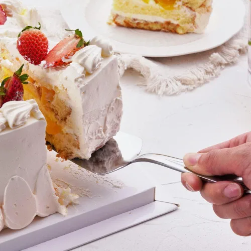 Miniatura 5 de Juego de cuchillo y servidor de pastel GoGeiLi, juego de cortador de pastel de acero inoxidable para boda, cumpleaños, fiestas Plateado